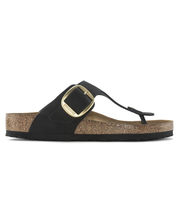 BIRKENSTOCK GIZEH  BIG BUCKLE IN PELLE NUBUCK