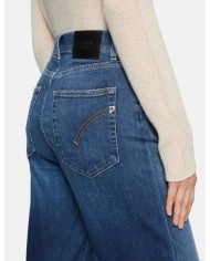DONDUP JEANS AMBER WIDE LEG IN DENIM STRETCH