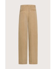 SEVENTY PANTALONE LUNGO CON PINCES IN DIAGONALE TENCEL LINO