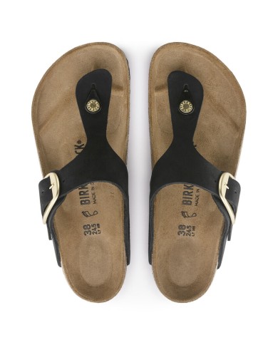 BIRKENSTOCK GIZEH  BIG BUCKLE IN PELLE NUBUCK