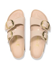 BIRKENSTOCK ARIZONA BIG BUCKLE IN PELLE NATURALE E VERNICE
