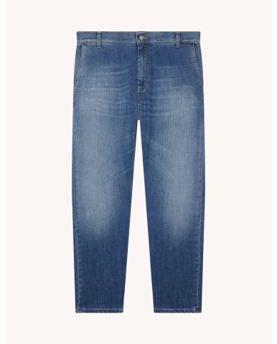 DONDUP JEANS JEFF CARROT IN DENIM STRETCH