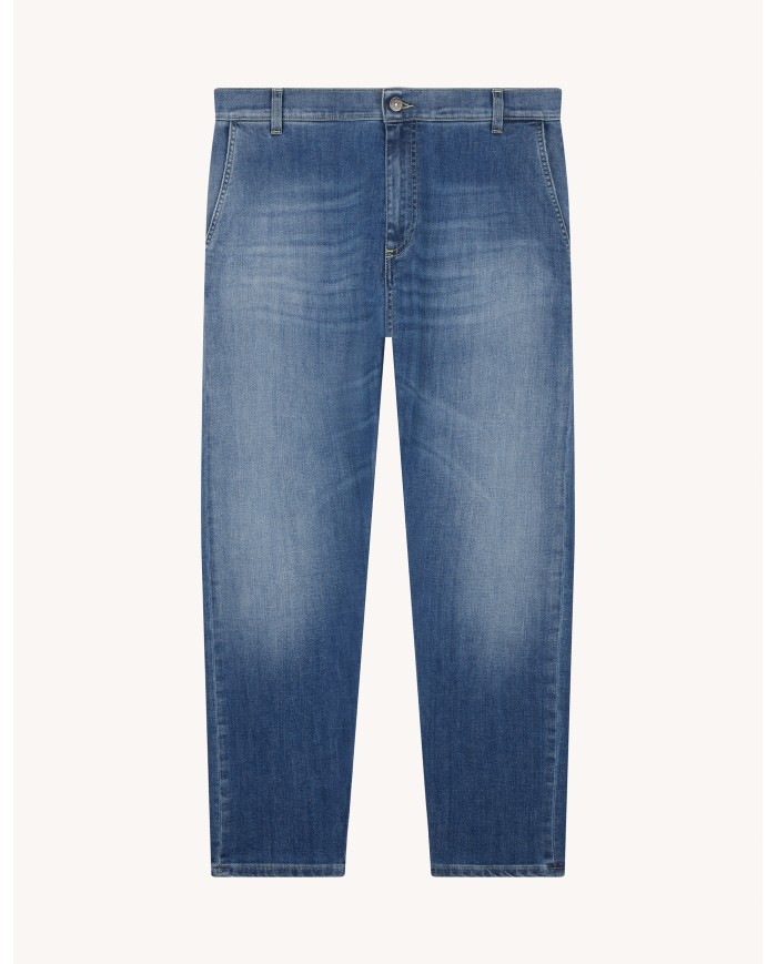 DONDUP JEANS JEFF CARROT IN DENIM STRETCH