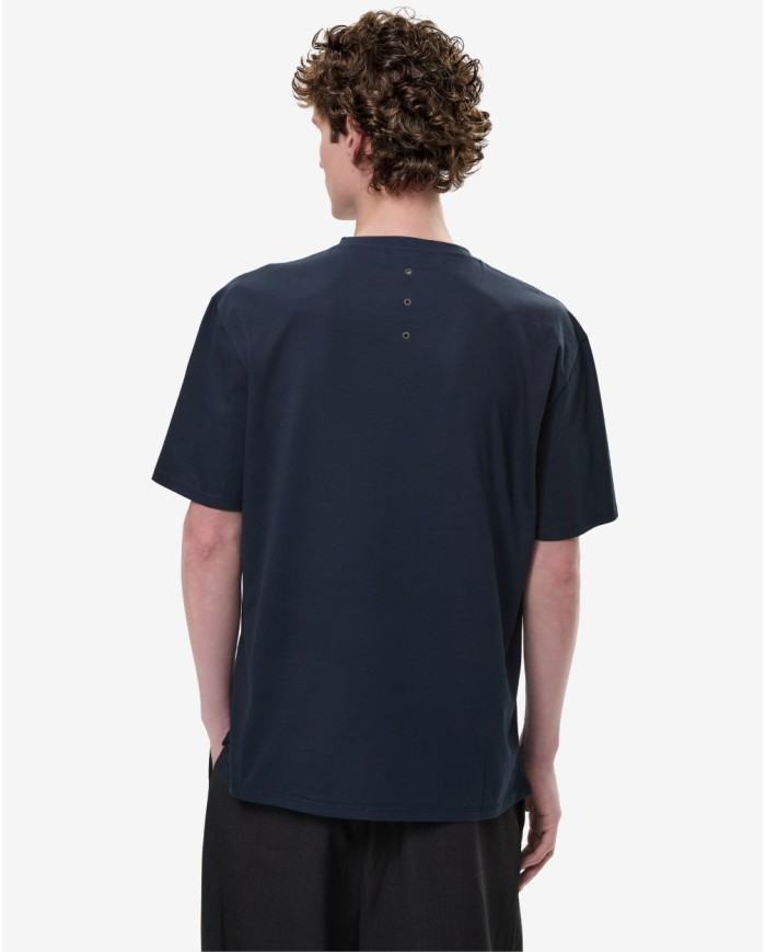 PREMIATA T-SHIRT CON SPACCHI LATERALI E DETTAGLI A CONTRASTO