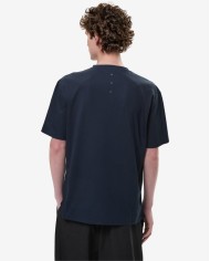 PREMIATA T-SHIRT CON SPACCHI LATERALI E DETTAGLI A CONTRASTO