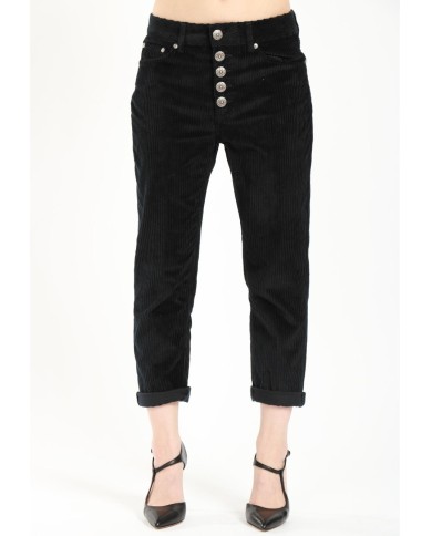 DONDUP PANTALONI KOONS IN VELLUTO