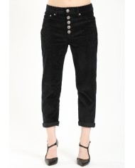 DONDUP PANTALONI KOONS IN VELLUTO