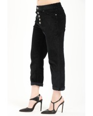 DONDUP PANTALONI KOONS IN VELLUTO