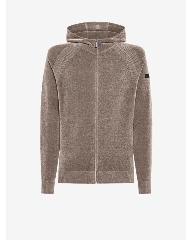 RRD MAGLIA CON CAPPUCCIO HOOD ZIP KINT VELVET