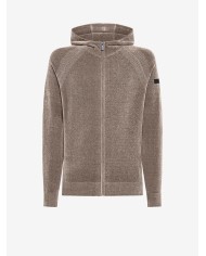 RRD MAGLIA CON CAPPUCCIO HOOD ZIP KINT VELVET