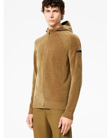 RRD MAGLIA CON CAPPUCCIO HOOD ZIP KINT VELVET