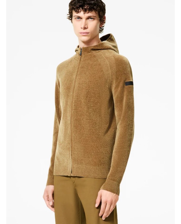 RRD MAGLIA CON CAPPUCCIO HOOD ZIP KINT VELVET