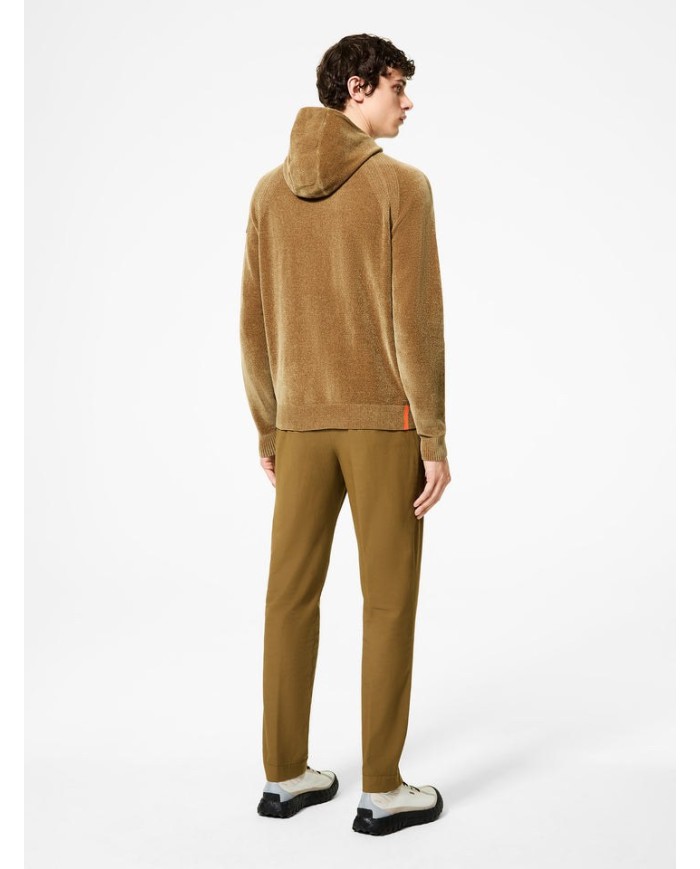 RRD MAGLIA CON CAPPUCCIO HOOD ZIP KINT VELVET