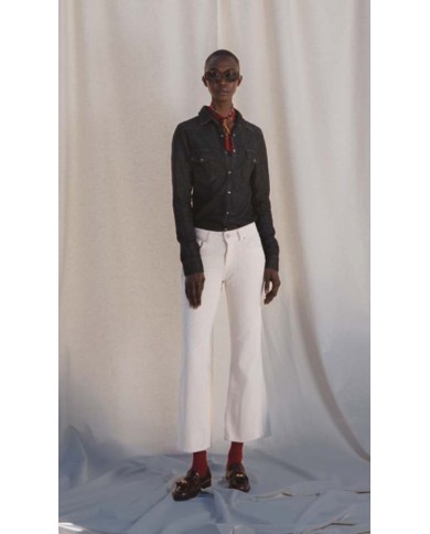 GOD SAVE DENIM PANTALONI A TROMBETTA BELLONA