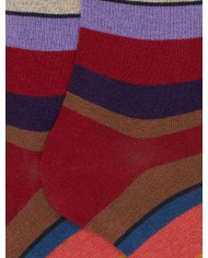 GALLO CALZE LUNGHE IN COTONE CON RIGHE MULTICOLOR