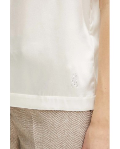 MARCIANO GUESS TOP IN MISTO SETA