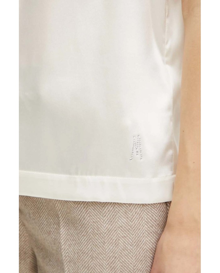 MARCIANO GUESS TOP IN MISTO SETA