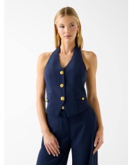 MARCIANO GUESS GILET A RIGHE GESSATE