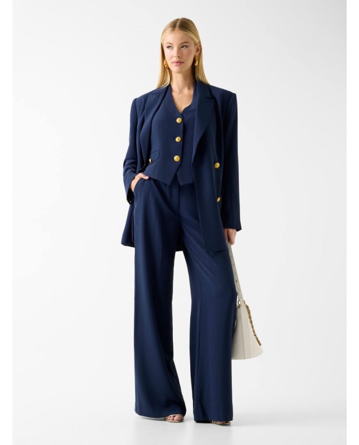 MARCIANO GUESS GILET A RIGHE GESSATE