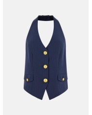 MARCIANO GUESS GILET A RIGHE GESSATE