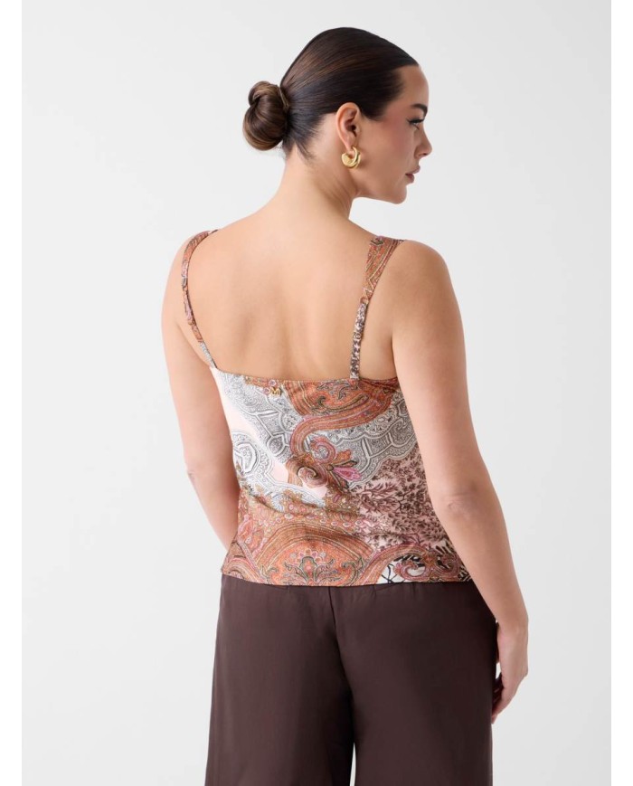 MARCIANO GUESS TOP STAMPATO