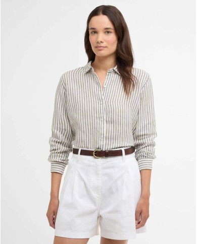 BARBOUR CAMICIA A MANICHE LUNGHE MARINE