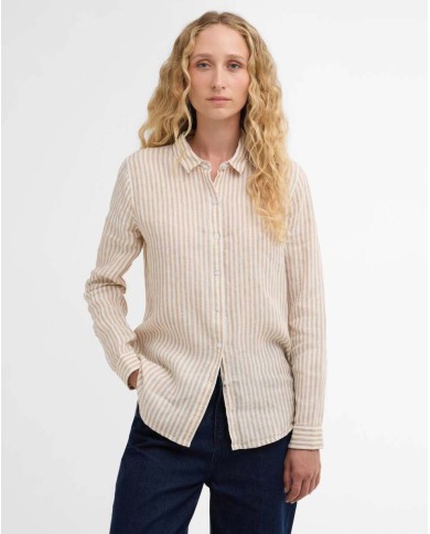 BARBOUR CAMICIA A MANICHE LUNGHE MARINE