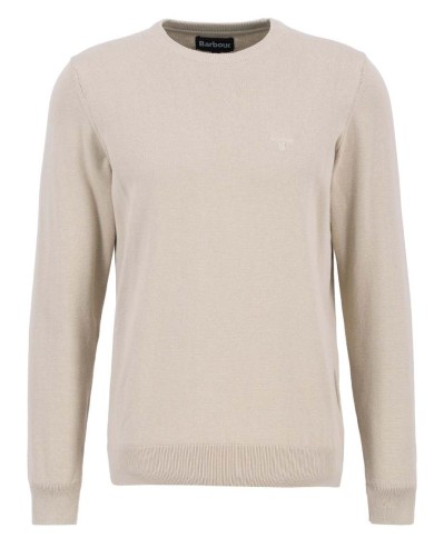 BARBOUR MAGLIONE GIROCOLLO IN COTONE PIMA