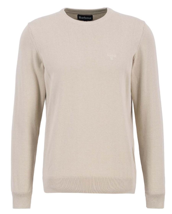 BARBOUR MAGLIONE GIROCOLLO IN COTONE PIMA