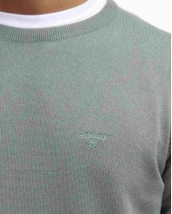 BARBOUR MAGLIONE GIROCOLLO IN COTONE PIMA