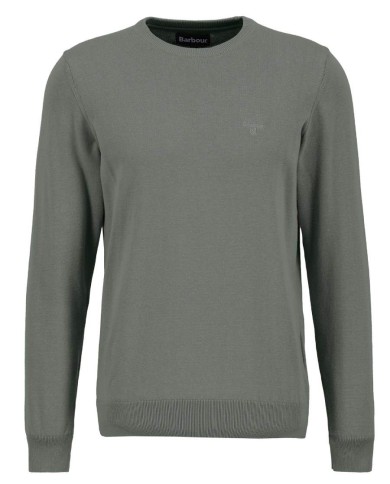 BARBOUR MAGLIONE GIROCOLLO IN COTONE PIMA