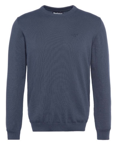 BARBOUR MAGLIONE GIROCOLLO IN COTONE PIMA