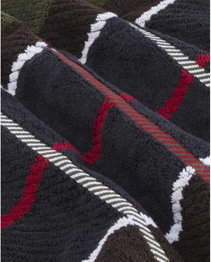 BARBOUR ASCIUGAMANO DA MARE IN TARTAN