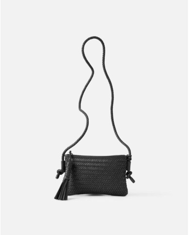 BIBA BORSA IN PELLE A CROCE PERKINS