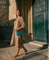 BIBA BORSA IN PELLE A CROCE PERKINS