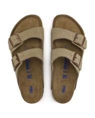 BIRKENSTOCK SANDALI DONNA ARIZONA PLANTARE MORBIDO IN PELLE SCAMOSCIATA