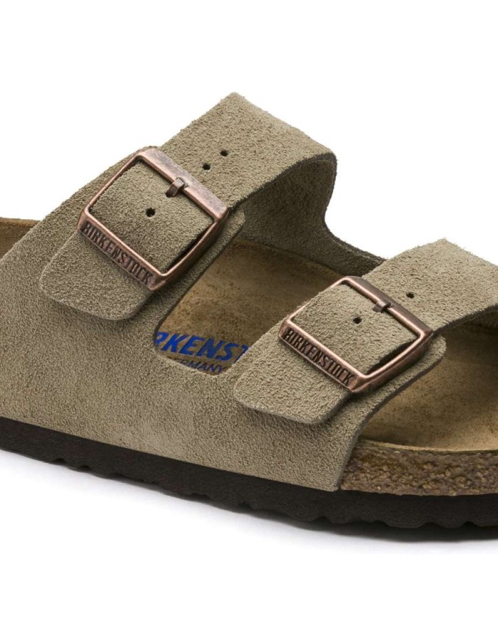 BIRKENSTOCK SANDALI DONNA ARIZONA PLANTARE MORBIDO IN PELLE SCAMOSCIATA