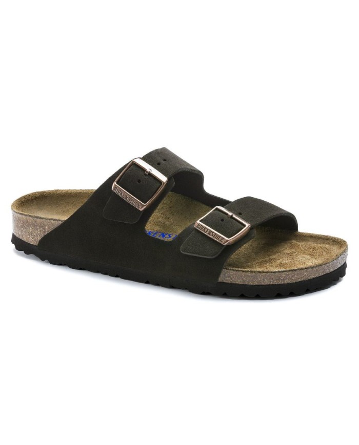 BIRKENSTOCK SANDALI DONNA ARIZONA PLANTARE MORBIDO IN PELLE SCAMOSCIATA