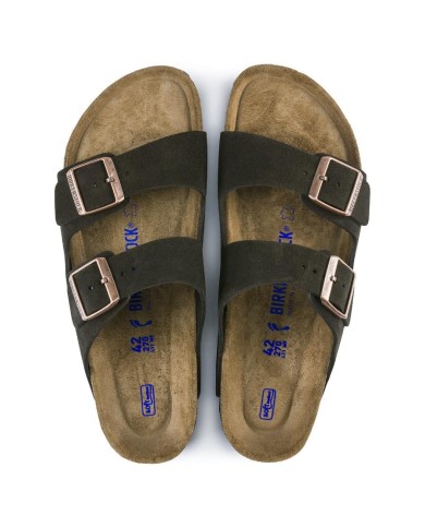BIRKENSTOCK SANDALI DONNA ARIZONA PLANTARE MORBIDO IN PELLE SCAMOSCIATA