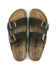 BIRKENSTOCK SANDALI DONNA ARIZONA PLANTARE MORBIDO IN PELLE SCAMOSCIATA