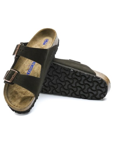 BIRKENSTOCK SANDALI DONNA ARIZONA PLANTARE MORBIDO IN PELLE SCAMOSCIATA