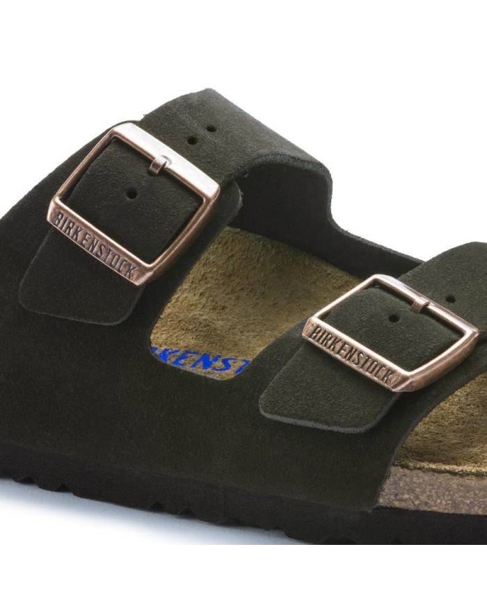 BIRKENSTOCK SANDALI DONNA ARIZONA PLANTARE MORBIDO IN PELLE SCAMOSCIATA