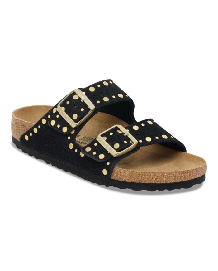 BIRKENSTOCK SANDALI DONNA ARIZONA RIVET IN PELLE SCAMOSCIATA