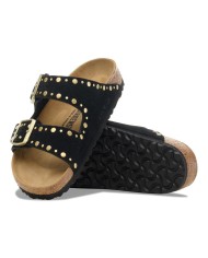 BIRKENSTOCK SANDALI DONNA ARIZONA RIVET IN PELLE SCAMOSCIATA