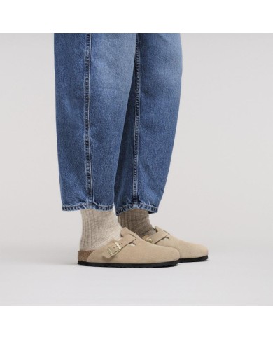 BIRKENSTOCK SANDALI DONNA BOSTON IN PELLE SCAMOSCIATA