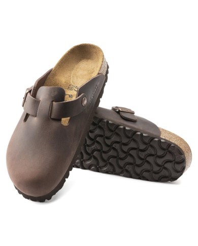 BIRKENSTOCK SANDALI DONNA BOSTON IN PELLE OLIATA