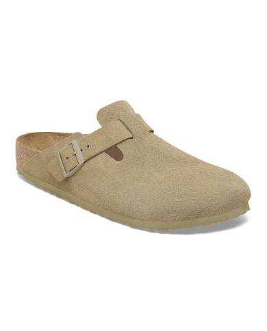 BIRKENSTOCK SANDALI UOMO BOSTON IN PELLE SCAMOSCIATA<BR/>