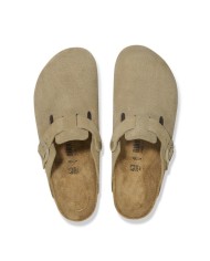 BIRKENSTOCK SANDALI UOMO BOSTON IN PELLE SCAMOSCIATA<BR/>