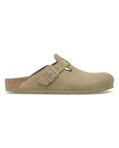 BIRKENSTOCK SANDALI UOMO BOSTON IN PELLE SCAMOSCIATA<BR/>