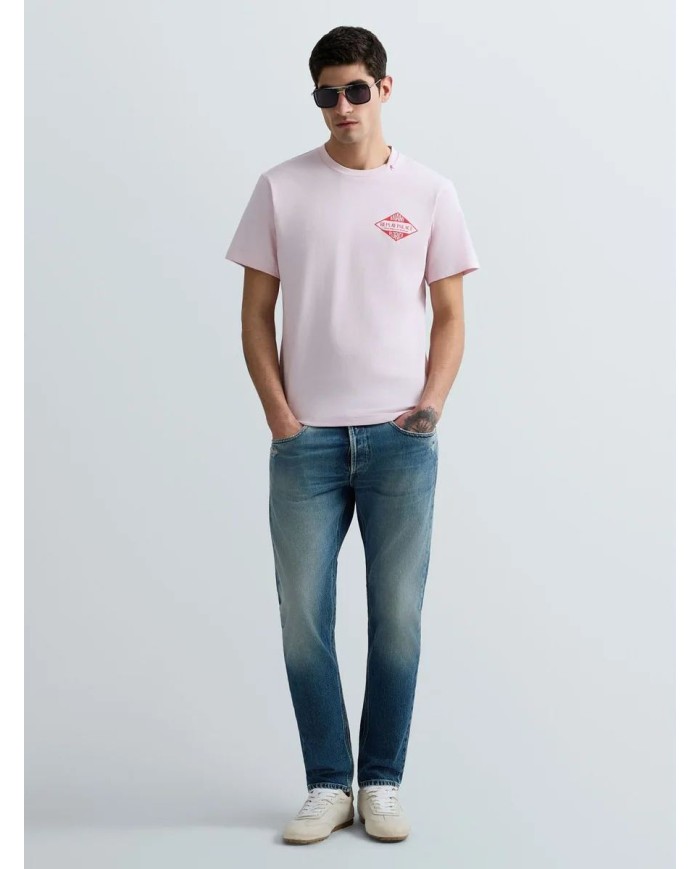 REPLAY MAGLIETTA IN JERSEY CON STAMPA MIAMI